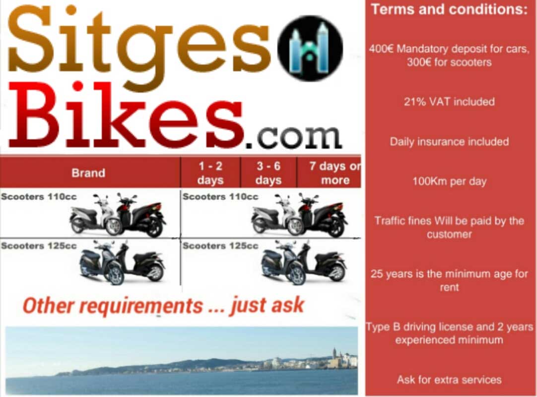 Ribes Moped Moto Motorbike Rental Hire